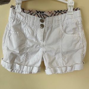 Burberry shorts - girls size 4